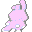 conejito rosa2 espaldas - GIF, 32x32 pixels, 898 B