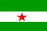 bandera andaluza con la estrella roja - JPEG, 96x64 pixels, 1.4 KB
