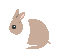 conejo marron - GIF, 57x51 pixels, 3.2 KB
