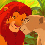 Simba y Nala - GIF, 150x150 pixels, 15.1 KB