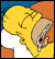 Homero Simpson 4 - GIF, 50x54 pixels, 1.1 KB