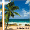 PARADISE - GIF, 100x100 pixels, 7.9 KB