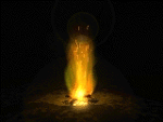Llama de fuego - GIF, 150x113 pixels, 11.9 KB