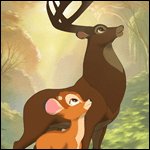 Bambi y el Gran Príncipe del Bosque - GIF, 150x150 pixels, 15.4 KB