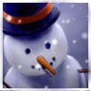 SNOWMAN - GIF, 100x100 pixels, 21.8 KB