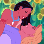 Pocahontas y John Smith - GIF, 150x150 pixels, 13.1 KB
