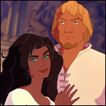 Esmeralda y Febo - GIF, 150x150 pixels, 16.3 KB