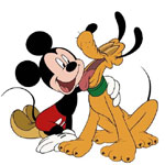 Mickey Mouse y Pluto - JPEG, 150x150 pixels, 9 KB