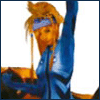 Final Fantasy X-2 - Rikku, súper, osea... - GIF, 100x100 pixels, 7.7 KB